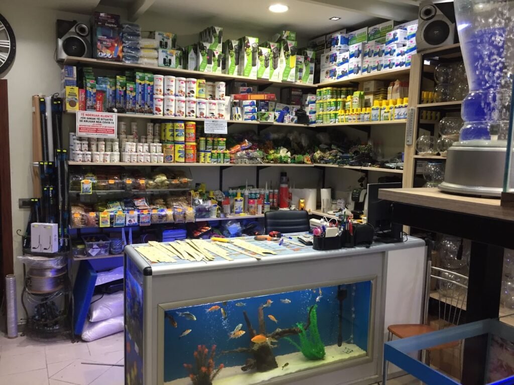 Aquarium store fish food supplies Tirana Albania